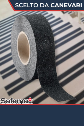 Nastro antiscivolo in PVC nero Safemax
